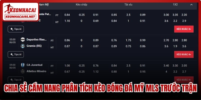 Chia sẻ cẩm nang phân tích kèo bóng đá Mỹ MLS trước trận