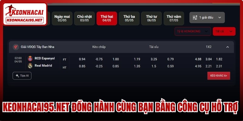 Kèo nhà cái đồng hành cùng bạn bằng công cụ hỗ trợ phân tích hiện đại